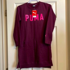 NWT XL (16) Girls PUMA Sweatshirt Dress-FINAL SALE